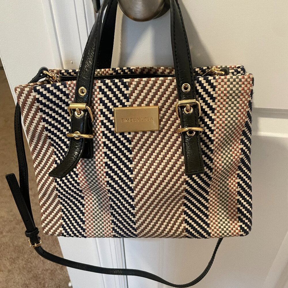 Bimba y Lola Weaved Shoulder Bag